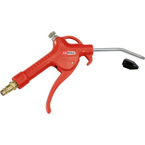 KS Tools - Soufflette avec buse 100 mm régulateur de débit d'air 1/4'' - 6,35 mm - 515.1901
