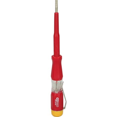 KS Tools Spannungsprüfer mit Schutzisolierung 100-500 V, 140 mm