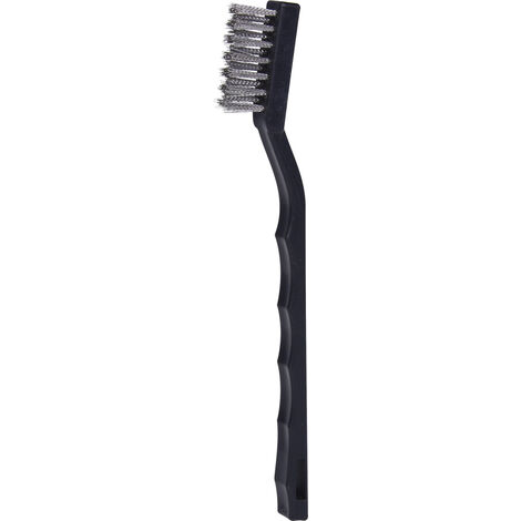 KS Tools Stahldraht Zündkerzen-Drahtbürste-2-reihig, 170mm