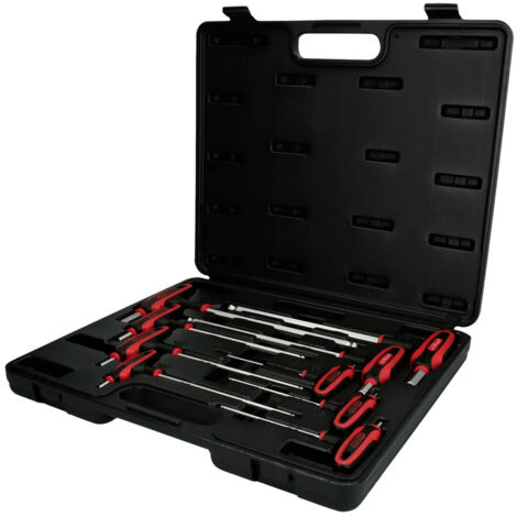 KS Tools T-Griff-Innensechskant-Kugelkopf-Schlüssel-Satz, 9-tlg