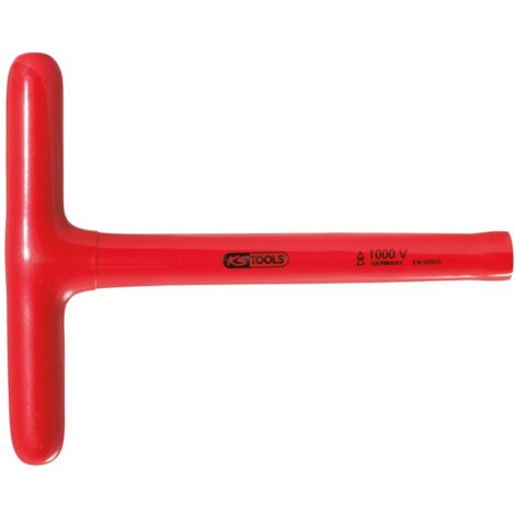 KS Tools T-Griff-Steckschlüssel mit Schutzisolierung, 10 mm