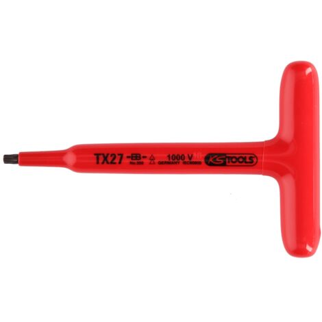 KS Tools T-Griff-Torx-Stiftschlüssel mit Schutzisolierung, T30, 160 mm