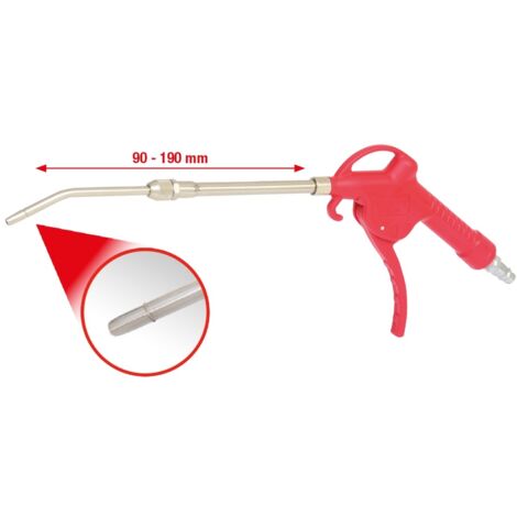 KS Tools Teleskop-Druckluft-Ausblaspistole, 90-190mm - 515.1907
