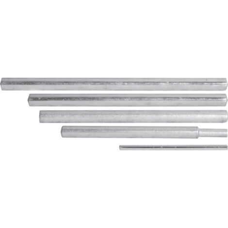 Kstools – Tige pour clé à tube droite 10-22 mm – Acier chrome vanadium – Finition chromée – Longueur 160 mm – Utilisation générale pour clé à douille