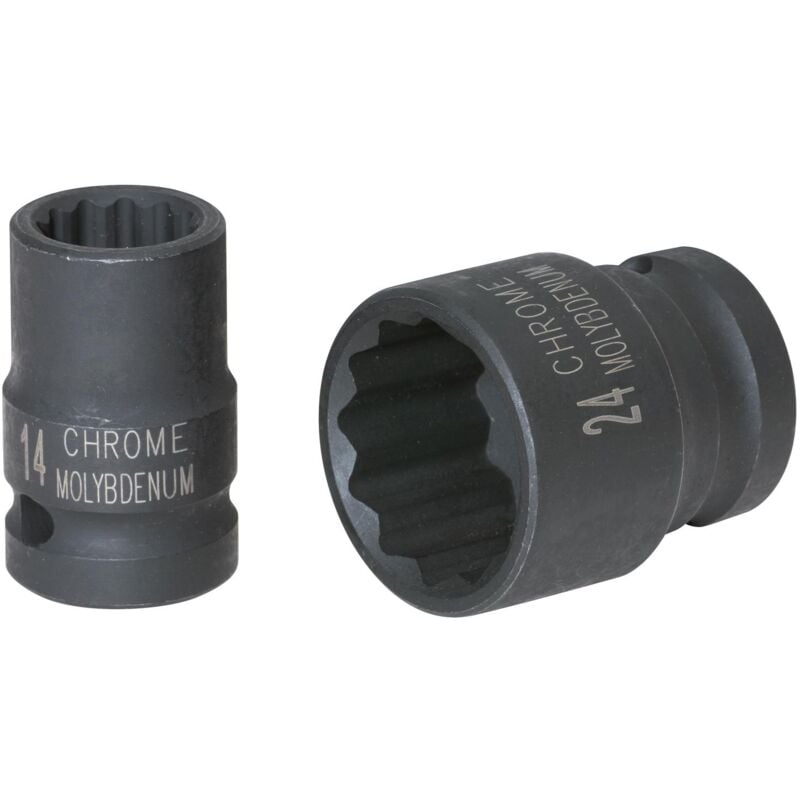 

KS TOOLS 1/2' Llave de vaso de impacto de 12 cantos, corta, 1.1/4'