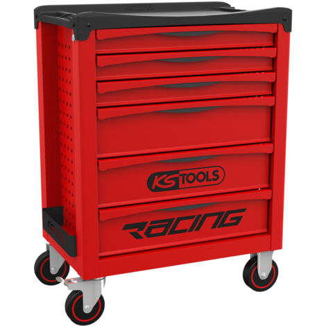 KS TOOLS TOOLS Racing Servant - Rot - 6 Schubladen - 855.0006