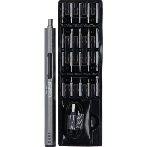 KS TOOLS Tournevis de précision sur batterie avec prise USB ( 500.7195 )
