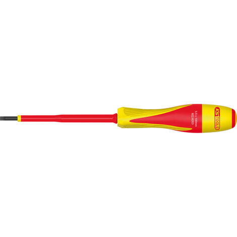 KS Tools - Tournevis Fente bi-matière isolé 1000V, 3,5x100 mm - 922.6203