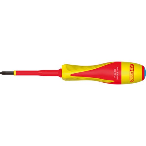 KS Tools - Tournevis POZIDRIV® bi-matière isolé 1000V, PZ1 - 80x185 mm - 922.6214