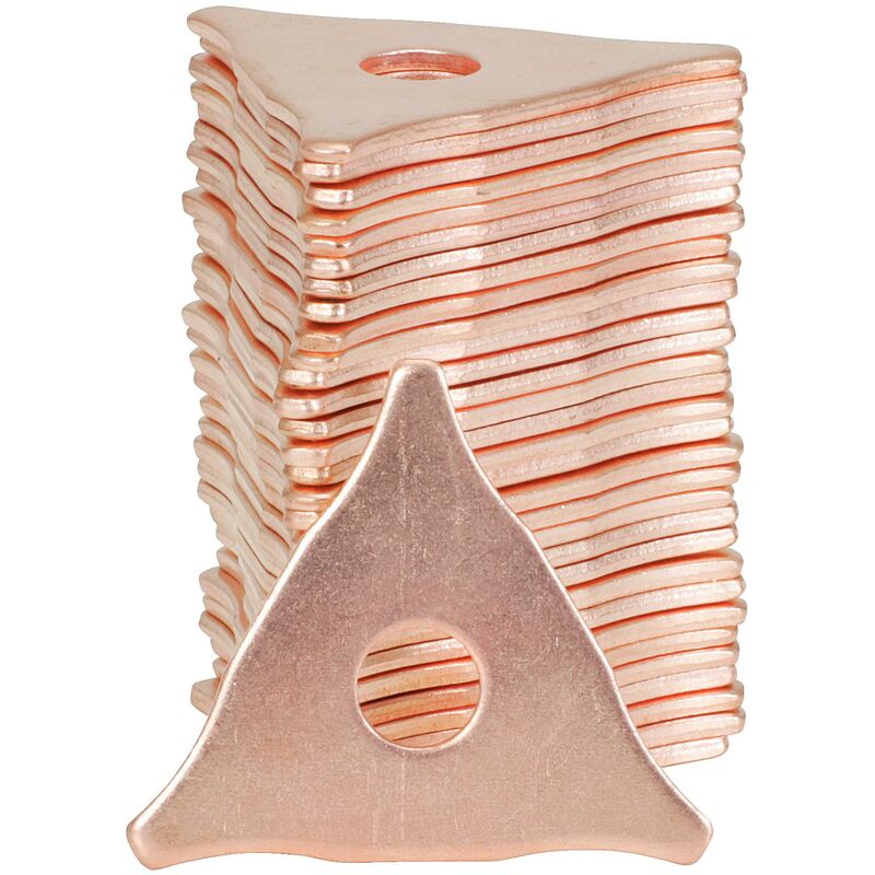 Kstools - Rondelles triangulaires cuivrées, pack de 1 000