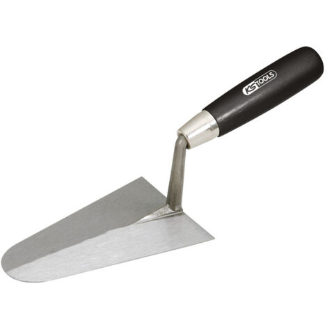 KS Tools - Truelle italienne ronde - lame acier - manche bois - 180 mm - 144.0112