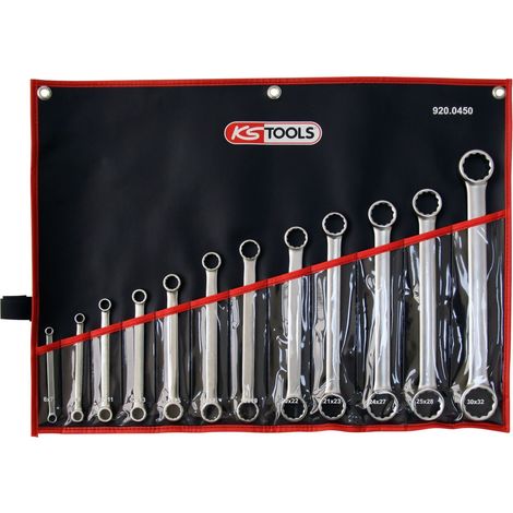 920.0450 KS TOOLS ULTIMATEplus Doppel-Ringschlüssel-Satz 12-tlg gerade