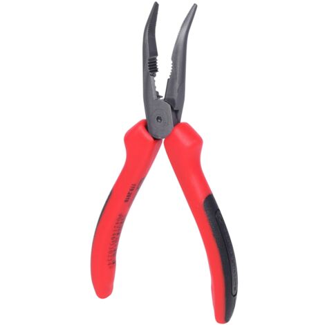 KS Tools ULTIMATEplus Flachrundzange, gebogen, 165 mm