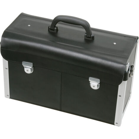 KS Tools - Valise à outils en cuir, 18 compartiments - 850.0310