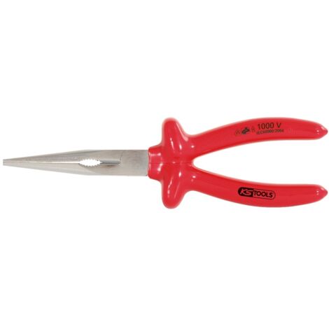 KS Tools VDE Flachrundzange, 160 mm