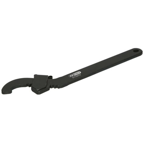 KS Tools Verstellbarer Hakenschlüssel mit Nase, 45 - 90 mm