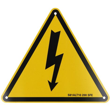 KS Tools Warnschild-Hybrid-Blitz, Aluminium, 200 mm