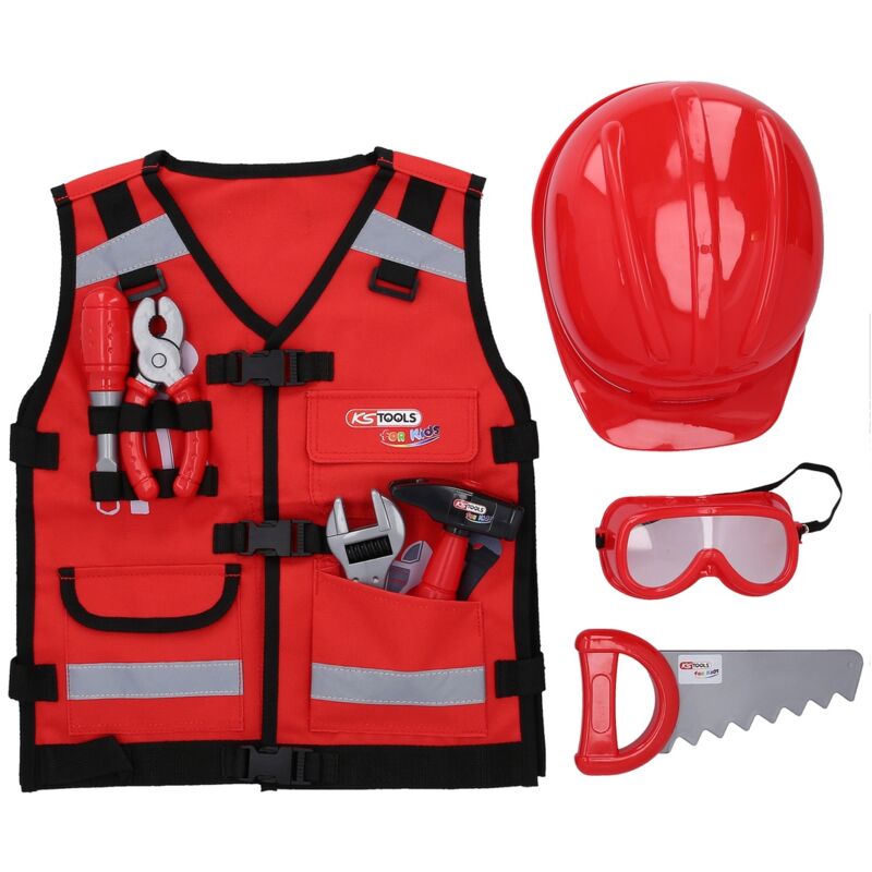 Image of Kstools - ks Tools Werkzeug-Weste für Kinder mit Sortiment, 9-tlg