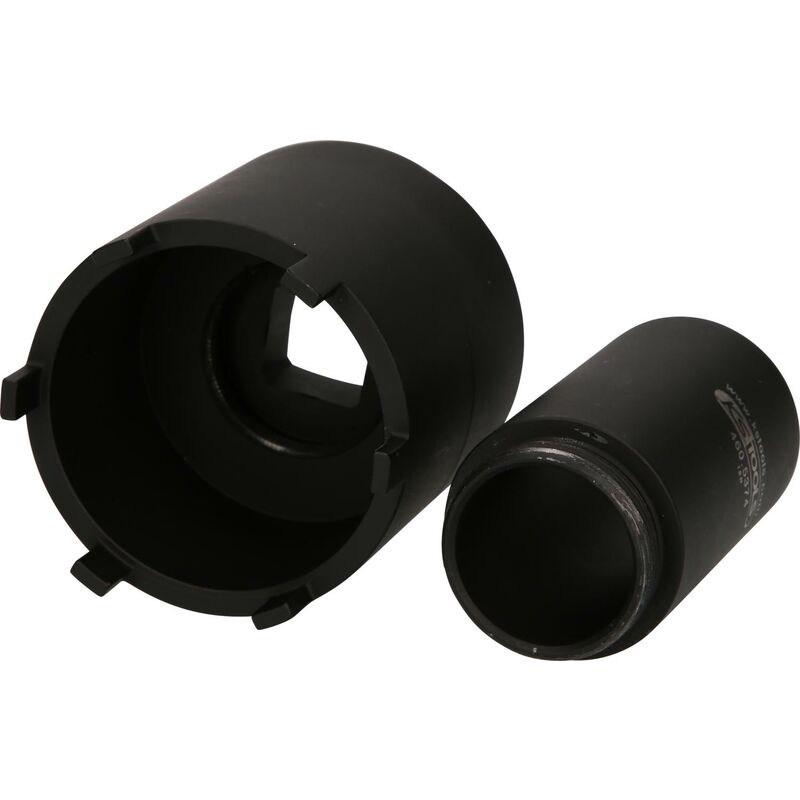 Serie di chiavi per ghiere con tubo di guida per