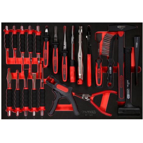 KS Tools Zangen- / Hammer- / und Meißel-Satz, 23-tlg