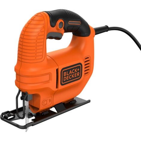 BLACK & DECKER KS501-QS Seghetto alternativo a batteria - 400 W - Legno: 65 mm - Acciaio: 5 mm - Tagli obliqui: 45° - 1 lama per legno