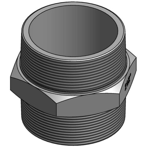 KSB Doppelnippel aus Messing R 1 1/4" Außengewinde