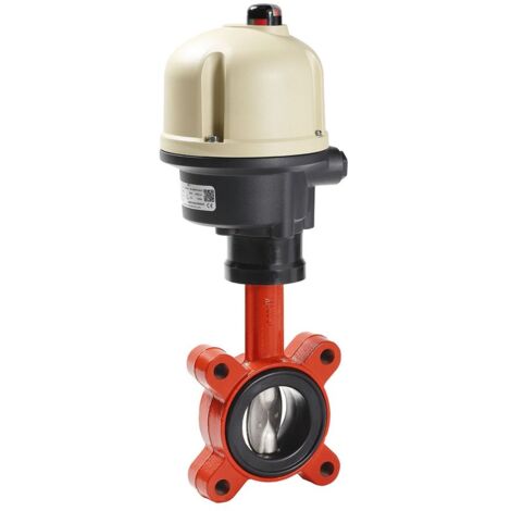 KSB Einklemm-Absperrklappe BOAX-SF mit E-Antrieb AQ7L 24V, PN 10/16, DN 100