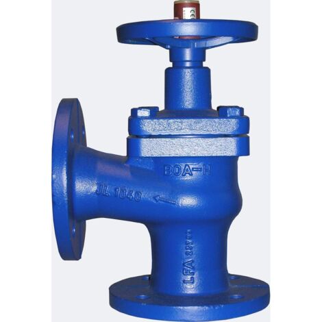 KSB Flanschen-Absperrventil BOA-H Eckform, Gehäuse GJL-250 PN 16 DN 100