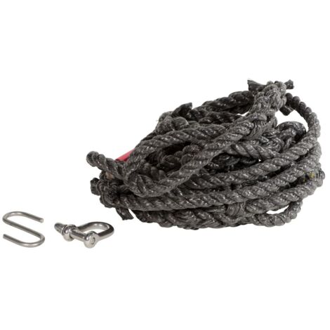 KSB Polypropylen-Hebeseil, G08-09, 5m mit Schäkel 1.4401 und Haken 1.4571
