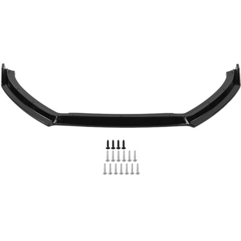 K·SEEK DESIGN 3 pièces lèvre de séparation de pare-chocs avant adaptée pour MK5 6R Standard PreFacelift 20092014 (noir brillant)