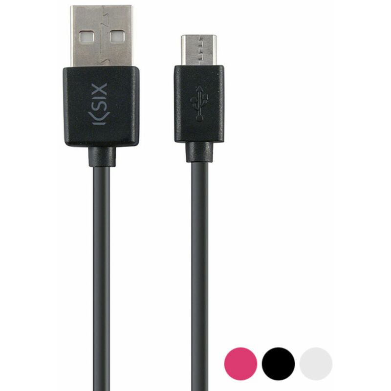 

KSIX Cable USB a Micro USB KSIX 1 m Rosa