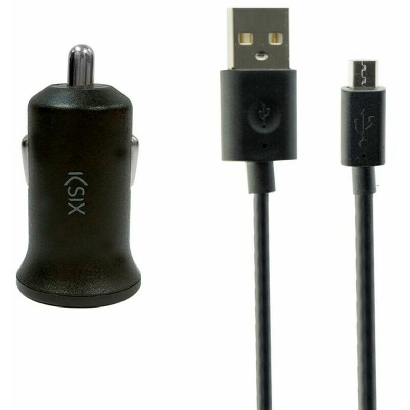 

Cargador de Pared + Cable Micro USB 2A Negro - Ksix