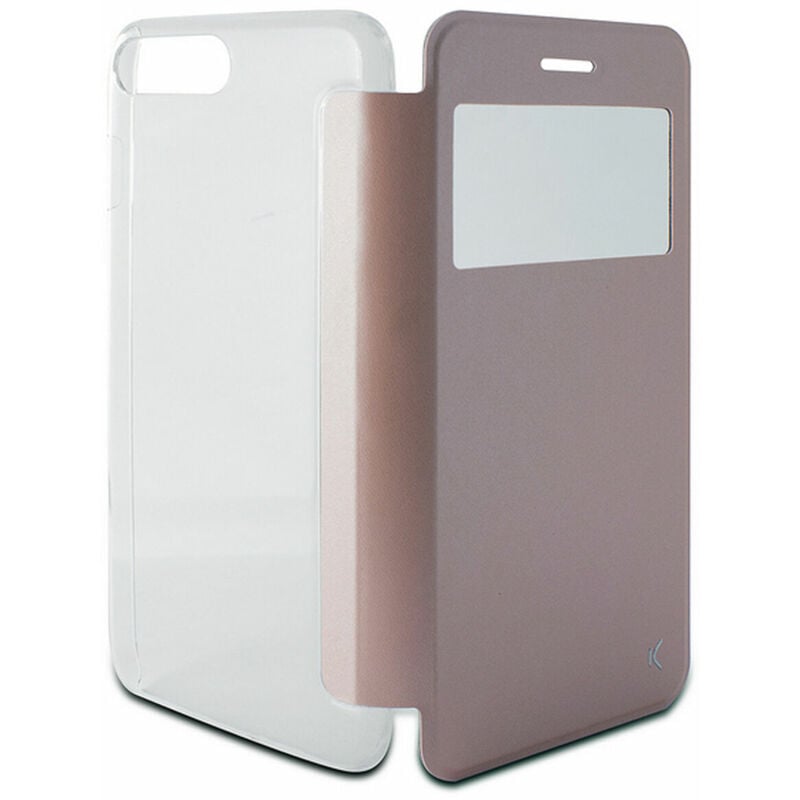 

Funda Folio para Móvil Iphone 8 Plus/7 Plus Crystal View Negro - Ksix