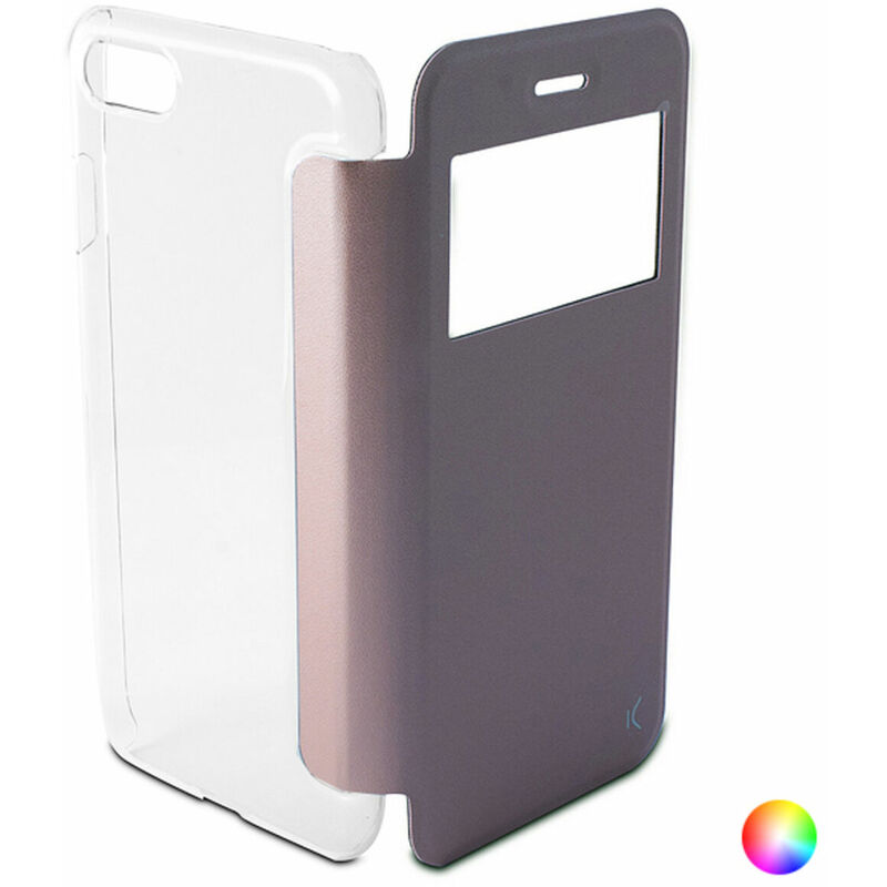 

Funda Folio para Móvil Iphone 8/7 Crystal View Negro - Ksix