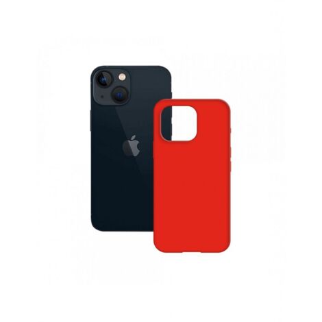 KSIX TRASERA SEMI RÍGIDA ROJA / APPLE IPHONE 14