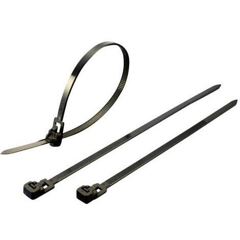 KSS 541086 HVCR250BK Kabelbinder-Sortiment 250 mm 7.60 mm Schwarz Lösbar 100 St.