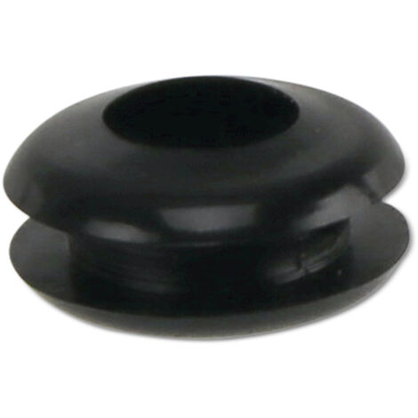 KSS Kabeldurchführungstülle PVC weich, schwarz, Plattenstärke 1,7, Loch-Ø 5, geschlossen, 1 Stück