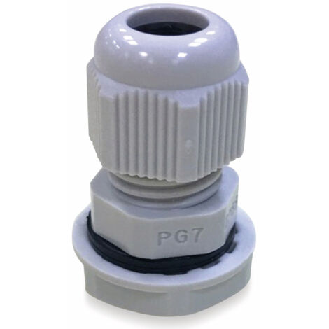 KSS Kabelverschraubung, PG-7, Lichtgrau, 3 bis 6,5