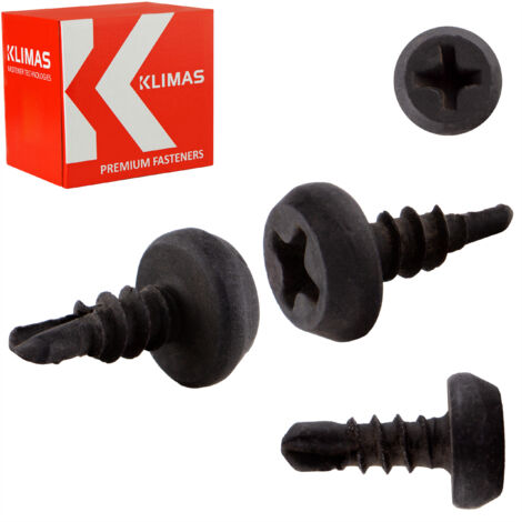 KSTEX Flohschrauben 3,5x9,5mm Phosphatiert
