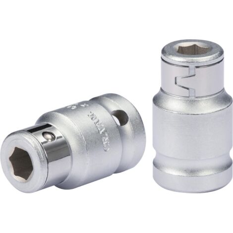 Kstools – Adaptateur d'embout propulseur 1/2' – Acier chromé vanadium – Longueur 38 mm – Pour douilles 5/16' avec entraînement mâle 6,35 mm - MM 1 PC