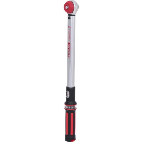 Kstools – Clé dynamométrique 1/2'' ERGOTORQUE 40-200 Nm – Précision ±3% – Longueur 500 mm – 30 dents pour serrage contrôlé