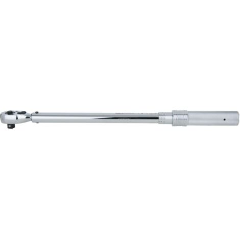 Kstools – Clé dynamométrique à cliquet 3/8' réversible – Plage de 10-60 Nm – Précision +/-3% – Déclenchement auditif – Longueur 370mm