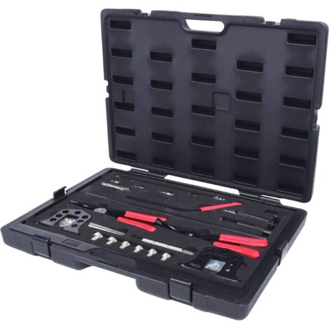 Kstools – Coffret de montage/démontage pour soupapes 44 pcs – Kit pour joints culasse – Coffret robuste en plastique – Gain de temps assuré