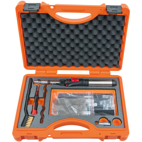 Kstools – Coffret multi-outils de réparation plastique 33 pièces – Micro-appareil à souder au gaz avec allumage piezo – Coffret robuste en plastique