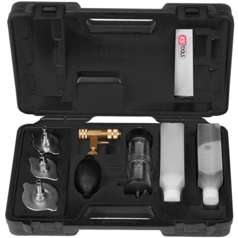 Kstools – Coffret testeur de CO2 8 pcs – Détecteur de gaz pour moteurs à refroidissement liquide – Valise robuste avec liquide révélateur 250 ml
