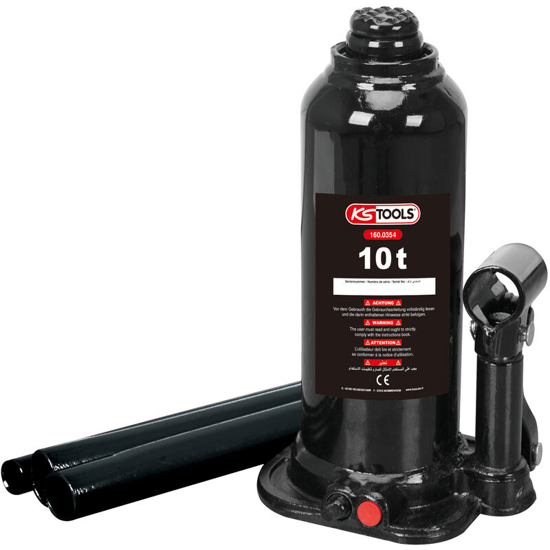 Cric bouteille, capacité 10 Tonnes - 160.0354 - Kstools