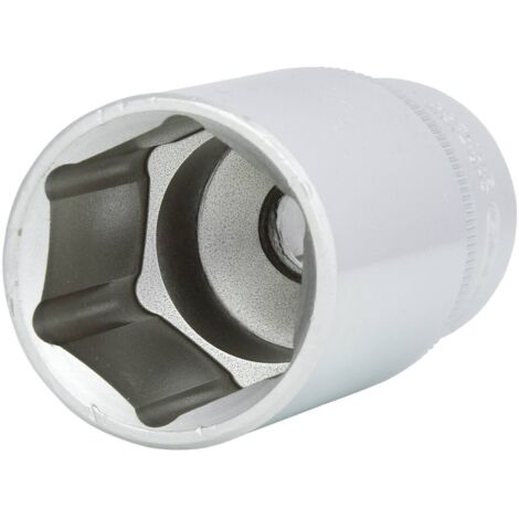Kstools – Douille 6 pans longue 30 mm – Acier chromé vanadium – Normes DIN 3124 et ISO 2725 – Carré d’entraînement 1/2' – Finition satinée