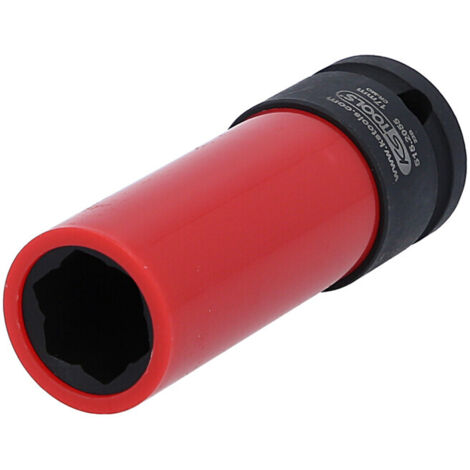 Kstools – Douille à chocs profilé pour jantes aluminium Mercedes – Longueur 86mm – Diamètre 26mm – Carré 1/2' – Revêtement plastique interchangeable