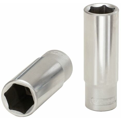 Kstools – Douille longue 6 pans 1/2'' 13/16 – Acier chromé vanadium – Flank Traction pour prise solide – Longueur 76mm – Diamètre 28.5mm