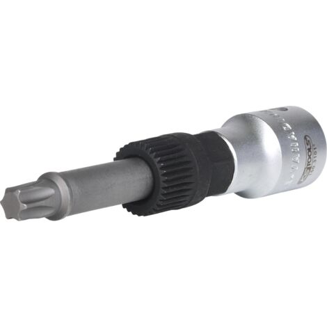 Kstools – Douille Torx T50 pour poulie débrayable d'alternateur – Acier chrome-molybdène – Longueur 110 mm – Compatible BMW, Mercedes, Renault